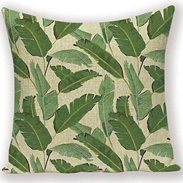 New Nordic Green Plant Printed Pillow Case Sofa Pillow Leaf Series Decorative Pillow Linen