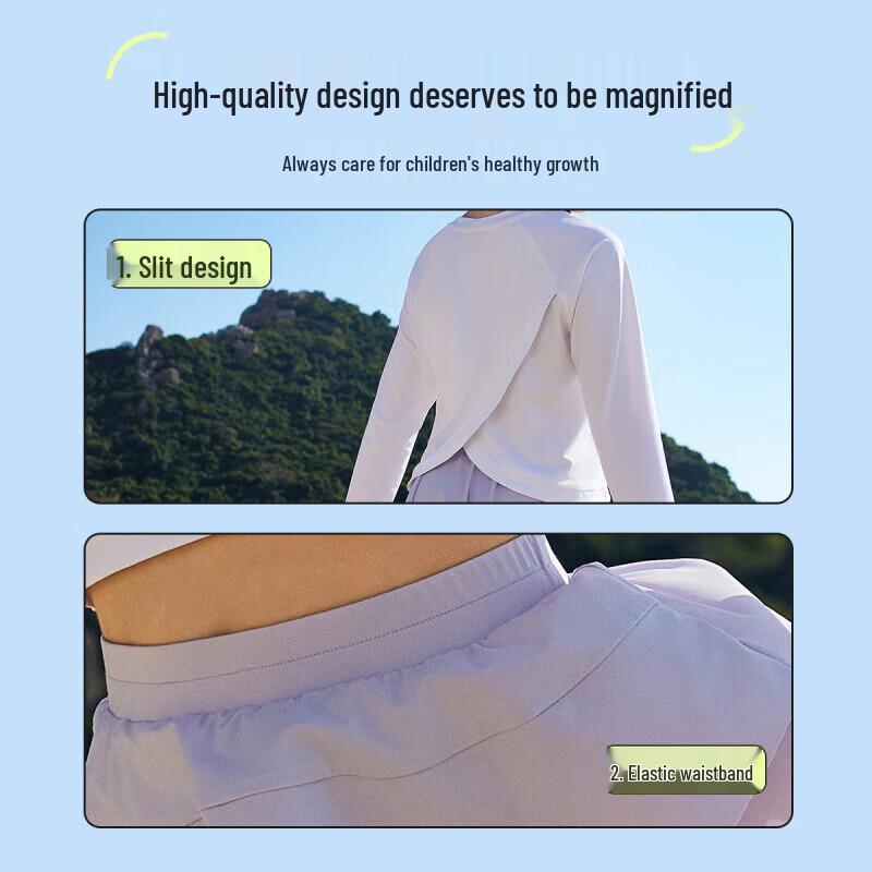 ASK JUNIOR Girls' Lightweight Cooling Sportswear Set