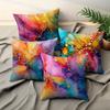 Geometric Art Decorative Pillow Cover Super Soft Polyester Material Living Room Sofa Back Car Pillow Cover Home Decoration