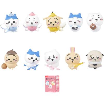 MINISO Chiikawa Kollektion Glücklicher Freund Mystery Boxen 10 Für Eine Einzelne Blindbox/ganze Box Puppe
