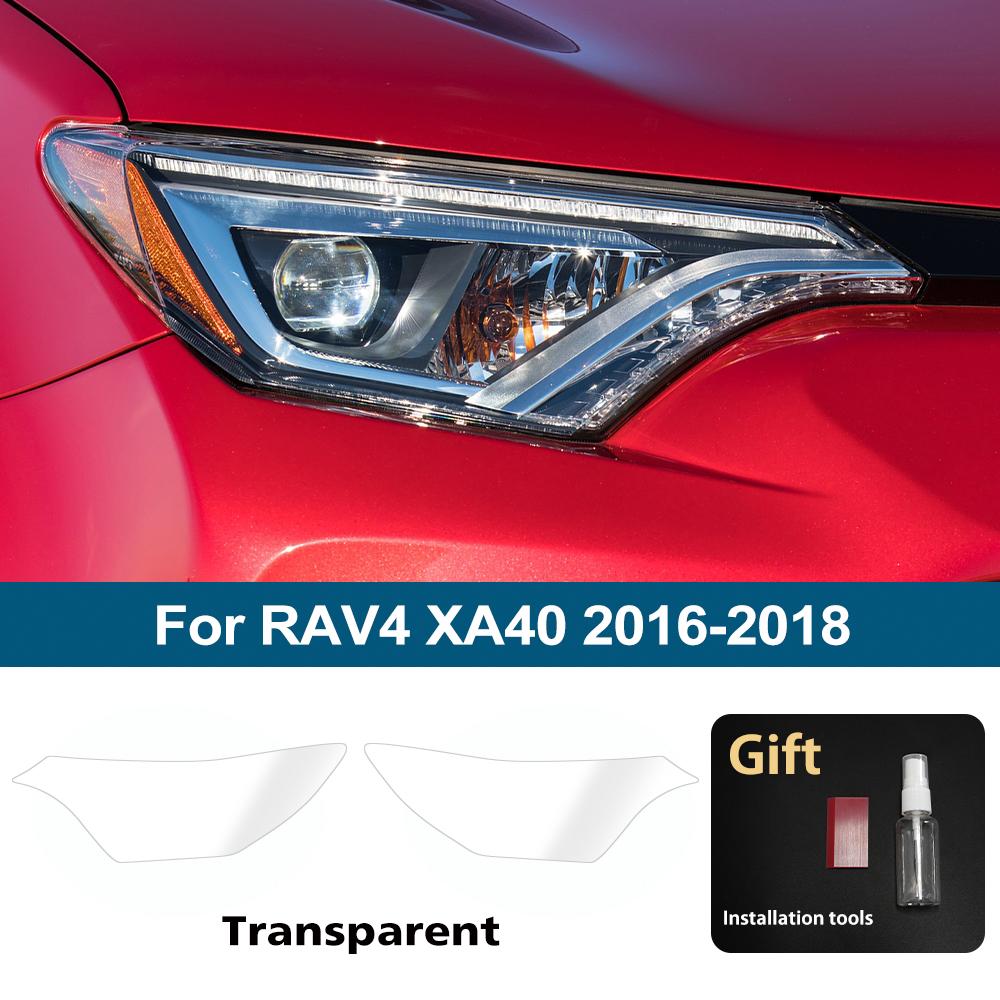 

Smoke Black Pre Cut Car Headlight Protective Film For Toyota RAV4 XA50 XA40 2019-2026 Anti-Scratch High-Gloss Vinyl Wrap Film For RAV4 16-18 CLR
