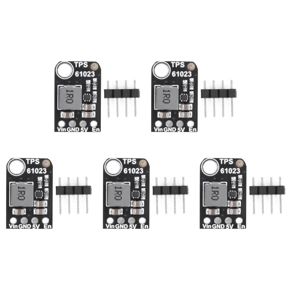 TPS61023 Mini Boost Module 5V 1A Boost Regulator Voltage Regulator Boost Module  Automatic PFM Operation Mode From 2-5VDC To 5V