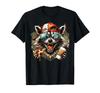 Feral Dad Raccoon Husband Funny Father's Day Hat Pizza Coffee T-Shirt