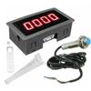 Versatile Speed Detector 4 Digit RPM Speed Meter with Hall Proximity Sensor
