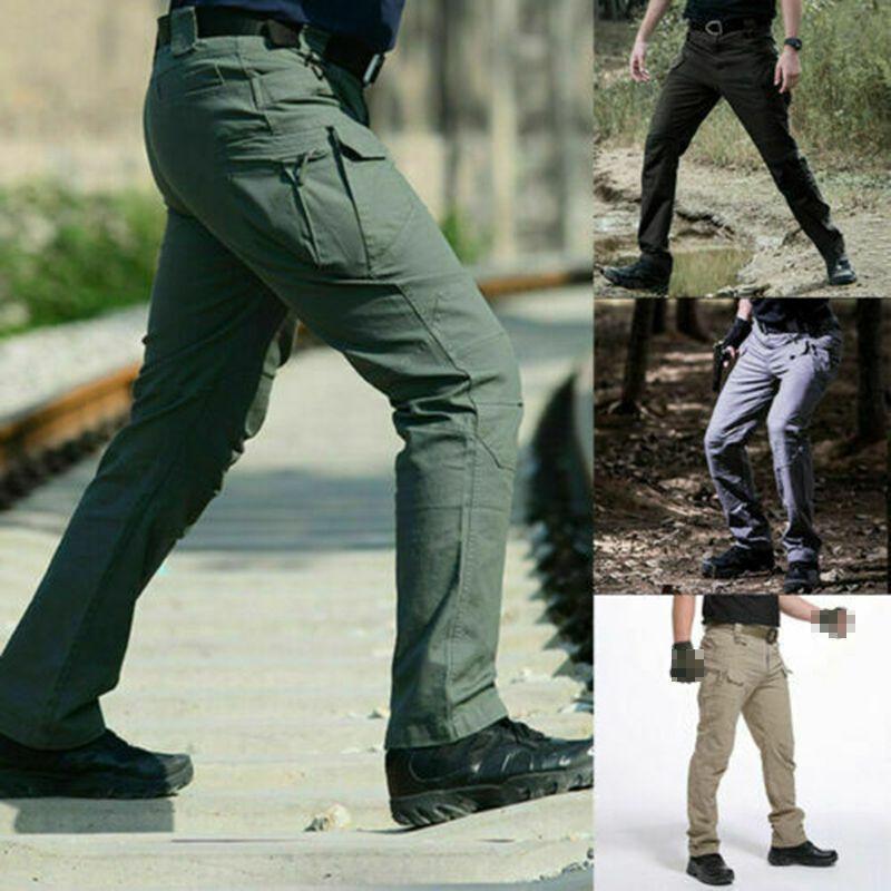 Cargo Tactical Men Trousers Outdoor Hiking Windproof Military Combat Pants Sport