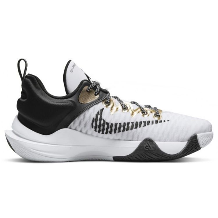 Кроссовки унисекс Nike Giannis Immortality EP Championship белый металлик-золотой черный — фото 3