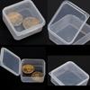 5Pcs Small Transparent Plastic Storage Box Clear Square Multipurpose Display Box