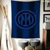 Inter Milan Logo Wallpaper Threepiece Set 1 Duvet Cover 2 Pillowcase Without Core Soft And Comfortable Duvet Cover And Pillowcase
