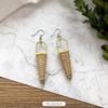 Vintage Mori Grass and Rattan Woven Handmade Earrings Bohemian Vacation Style Stud Earrings Female Ethnic Style Summer Ear Jewelry