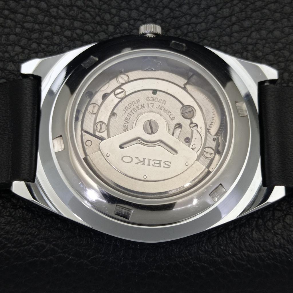 VINTAGE REFURBISHED SEIKO 5 AUTOMATIC 6309A JAPAN MENS BLACK WATCH A441316-5 Sk-a441316