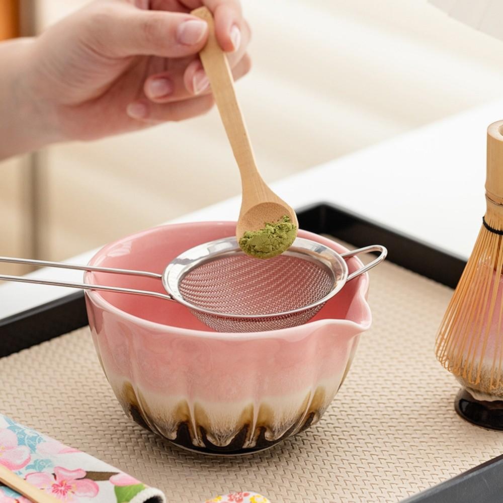 Ceramic Bamboo Japanese Matcha Tea Set Matcha Whisk Holder Reusable Matcha Making Kit Matcha Bowl Matcha Whisk Set Tea Lovers