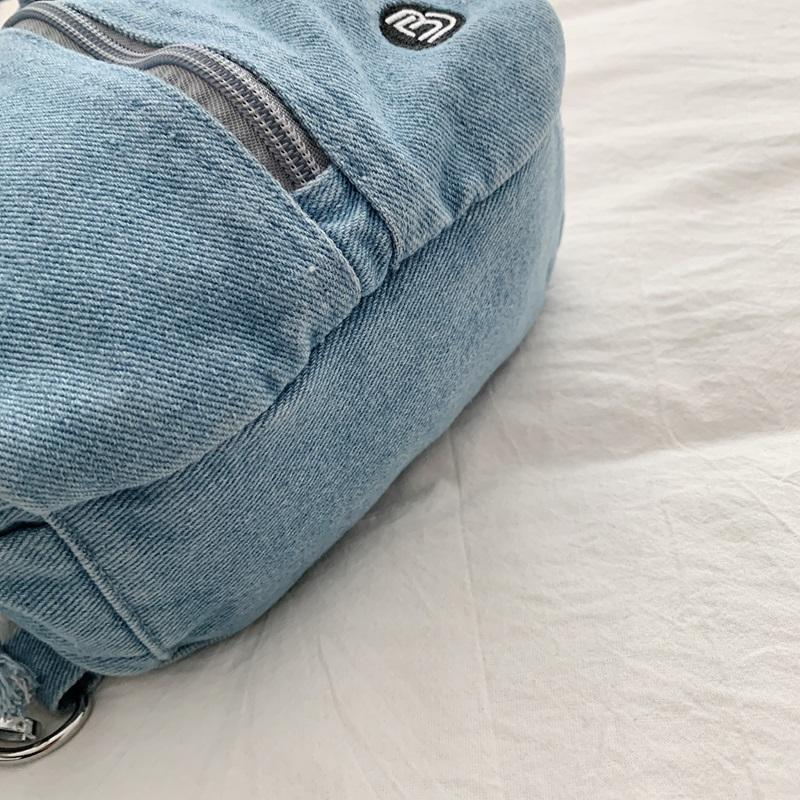 Denim Backpack Lightweight Casual Women Outdoor Sports Mini Backpack