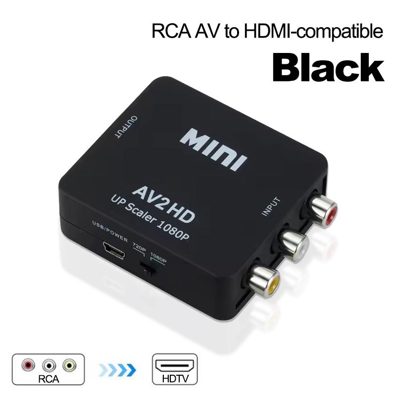 

Адаптер 1080P HDMI-совместимый к RCA AV RCA AV к HDMI-совместимому CVSB LR Видео Композитный AV Скалер Конвертер для ПК ТВ Xbox PS3 AV TO HD Black
