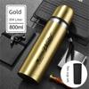 Factory Direct Sale of All Stainless Steel Thermos Cups, 304 Stainless Steel Large Capacity Thermos Cup, Outdoor Portable Travel Bullet-Style Thermos