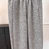 Machu Pants: Women's Thickened Brushed Wool Casual Harem Pants, Nine-Point Petite Winter Trousers