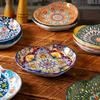 Bohemian Ceramic Love Plate High Value Household Creative Vegetable Plate Fruit Plate Steak Plate All Season Applicable Tablewar