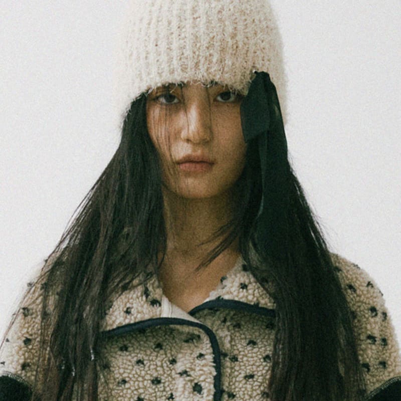 

HOKUSPOKUS Furry Knit Beanie_Beige ONE