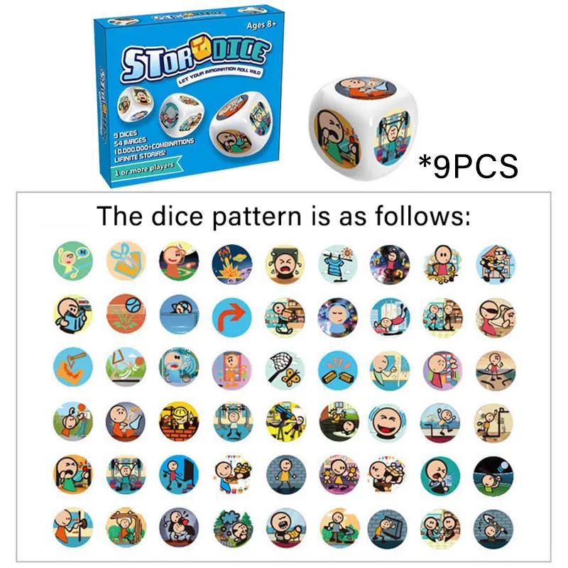 

Non-Toxic Story Dice Educational Toys For Kids Family Fun Creative Imaginative Storytelling Party Game Logical Thinking Fun Interactive