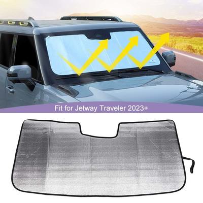 Auto Windschutzscheiben Sonnenschutz Fensterblende Faltbare Sonnenblende Abdeckung Passend Für Chery JETOUR T2 2023 Aufwärts Für Jetour Shanhai T2 2024 Aufwärts Autozubehör, 1 Stück