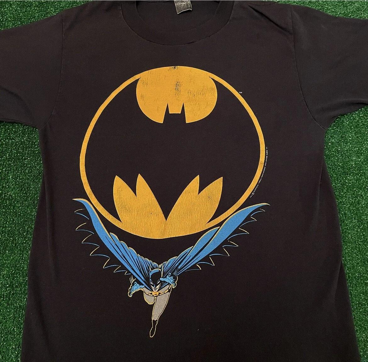 VTG 80s 90s Batman Dc Comics Cartoon Rare Vintage 1988 Shirt Mens Size L 2XL