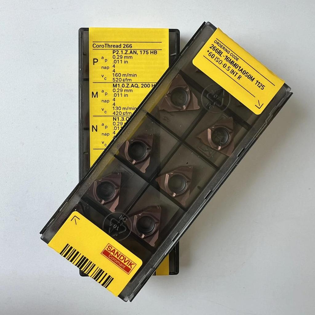 Original Sandvik / 266RL-16MM01A050M 1125 /CNC lathe carbide blade tool 10 Pcs