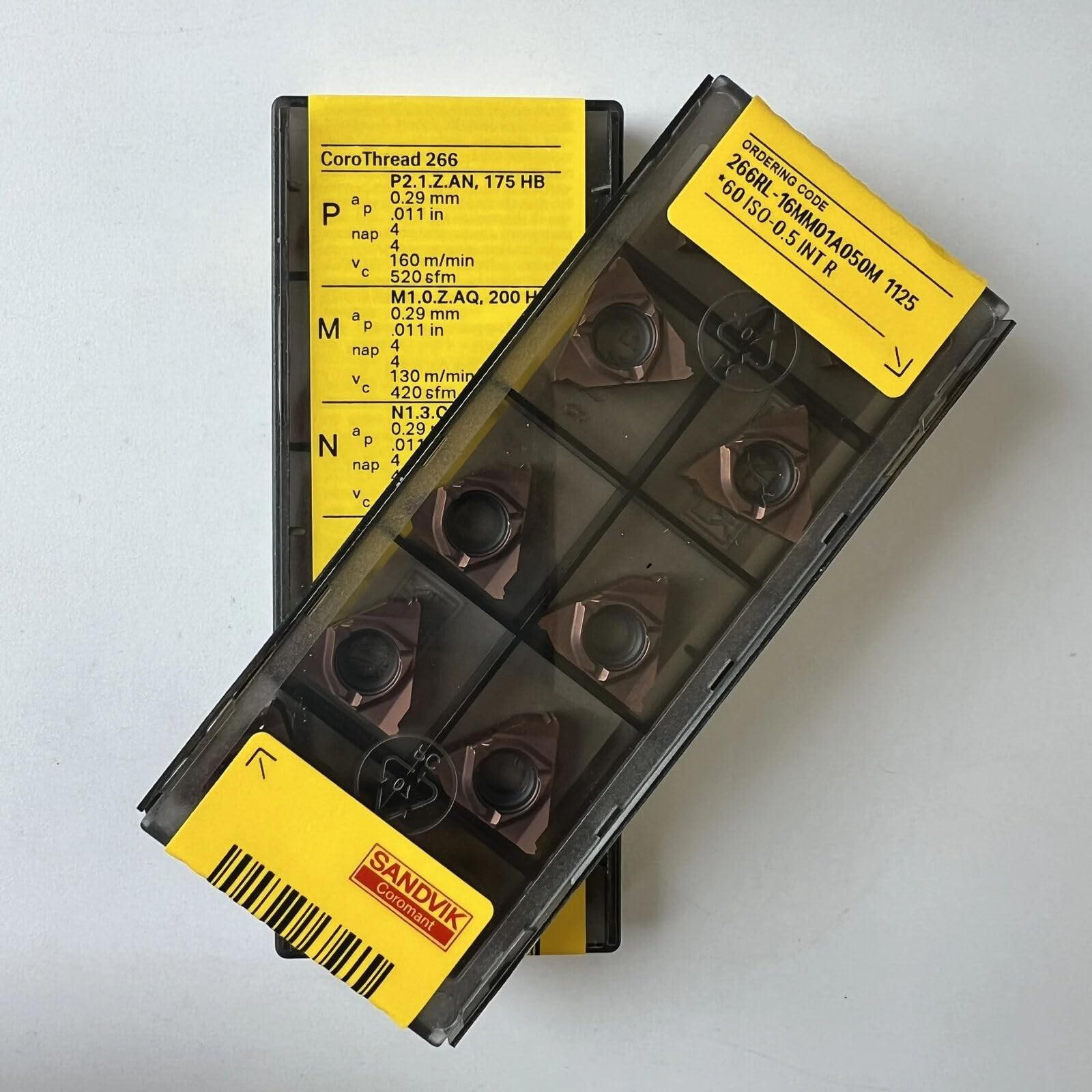 

Original Sandvik / 266RL-16MM01A050M 1125 /CNC lathe carbide blade tool 10 Pcs