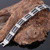 Schmuckzubehör Herrenarmband Herren 13MM 9" Edelstahl & Schwarze Silikonarmbänder für Mann am Handgelenk