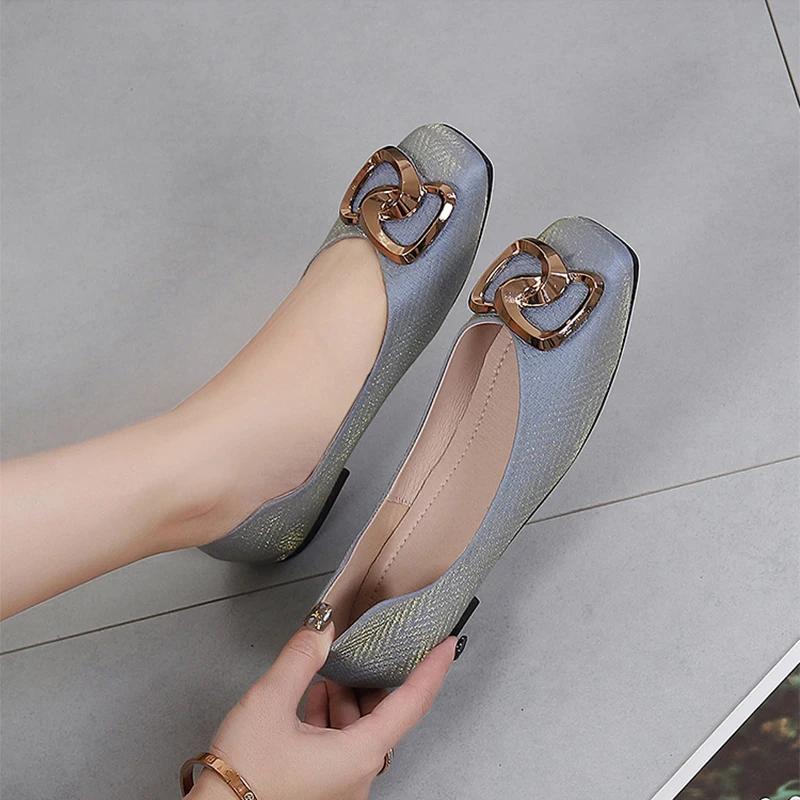 Spring Summer Shoes Women Flats Modern Elegant Ladies Single Shoes Fashion Brand Plus Size 42