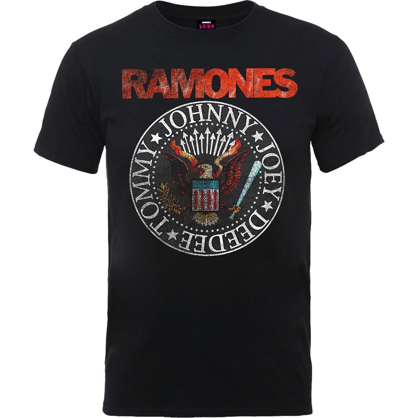 The Ramones Vintage Eagle Seal Official Merchandise T-Shirt M/L/XL New S