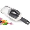 Mandoline Slicer Adjustable Stainless Steel Blades with NonSlip Grip for Kitchen Vegetable Cutting, Gray