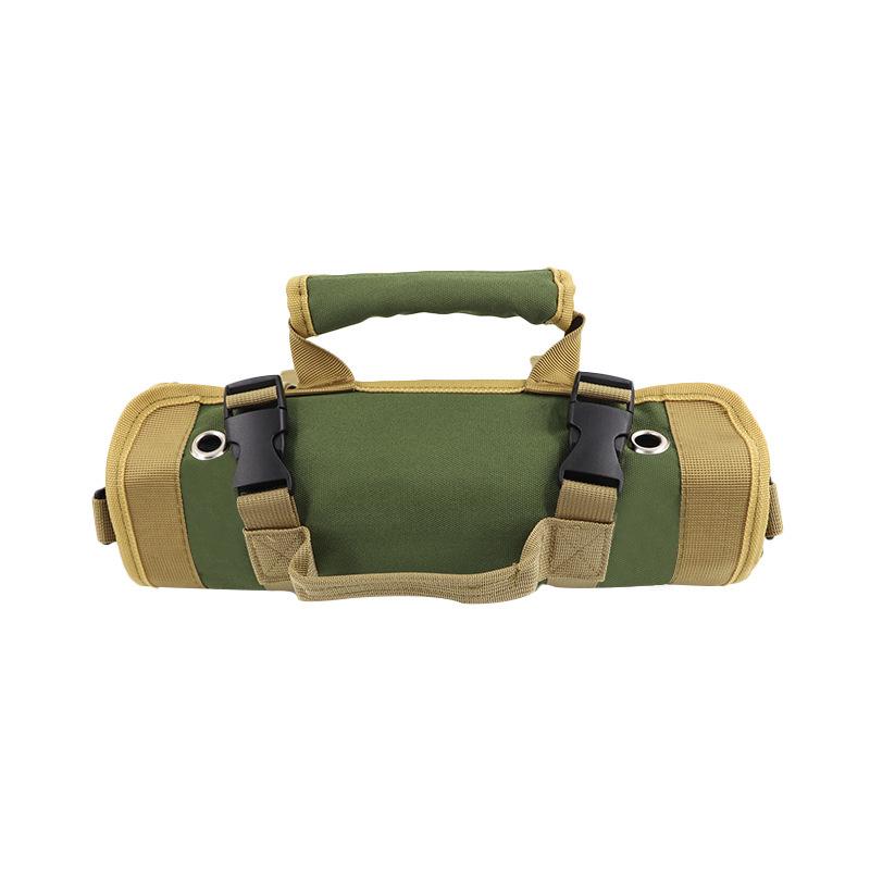 Garden-Style Electrician & Carpenter Roll-Up Tool Bag: Multifunctional Hanging Storage Pouch