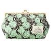 Cyalel Yahata Botanical Flower Purse Large Travel Pouch Cosmetic Pouch Makeup Pouch Adult Cute Stylish Travel Made In Japan Lion Flower Green 6-inch