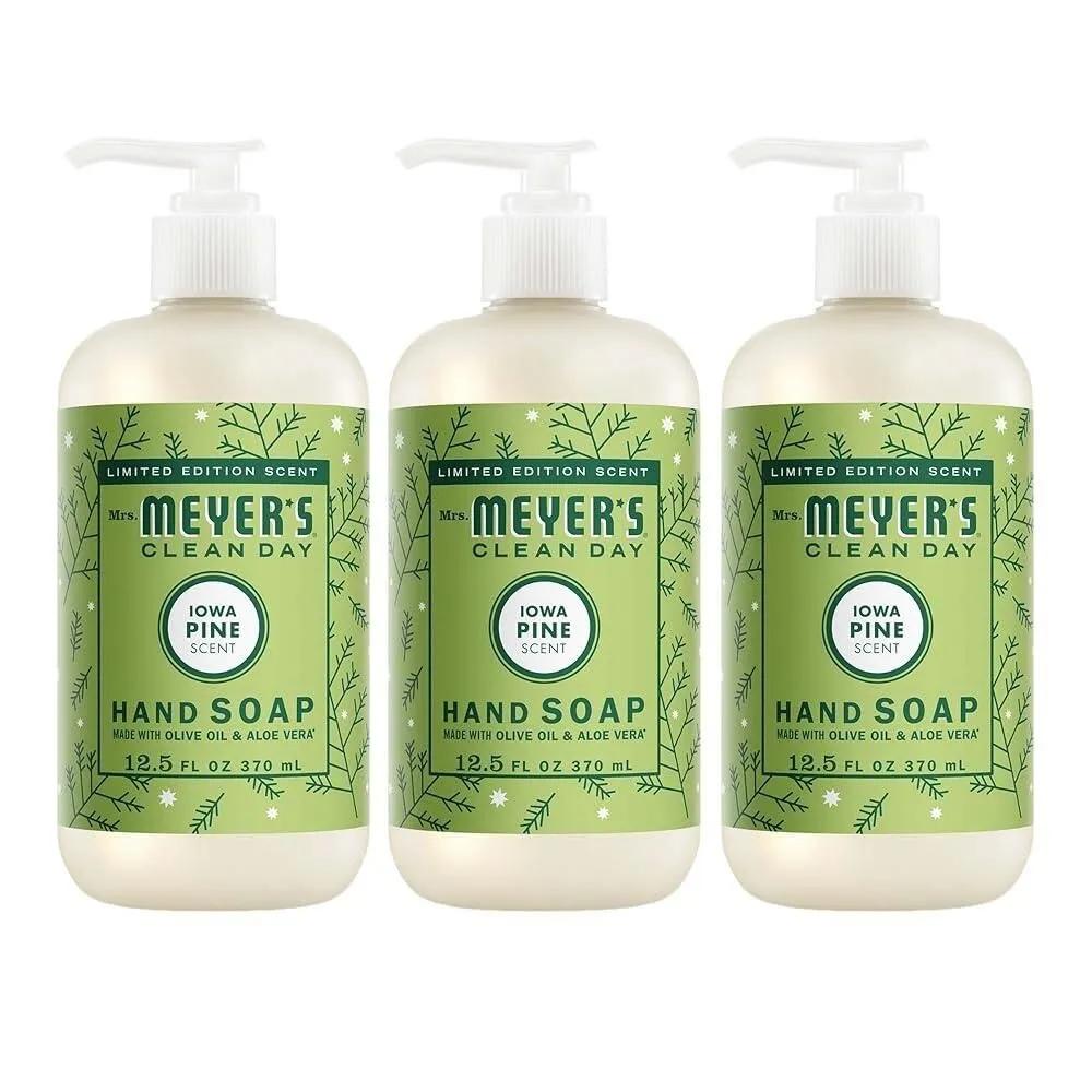Mrs. Meyer s Clean Day Hand Soap Iowa Pine Scent 370ml Set of 3
