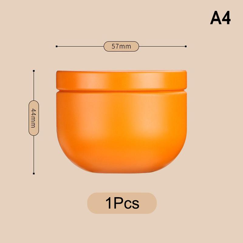 1/5Pcs Portable Tea Canister Mini Empty Pot Tea Box Candy Round Cans Thickened Iron Herb Sealing Jar Spice Storage Organizer