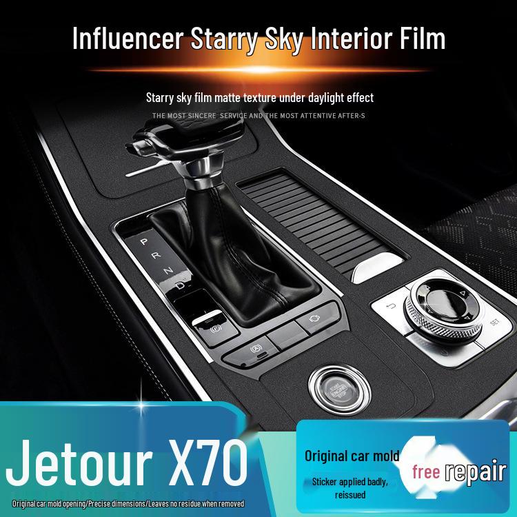 Starry Sky Film for Jetour X70 Interior and Center Console Frosted Film Sticker Replacement