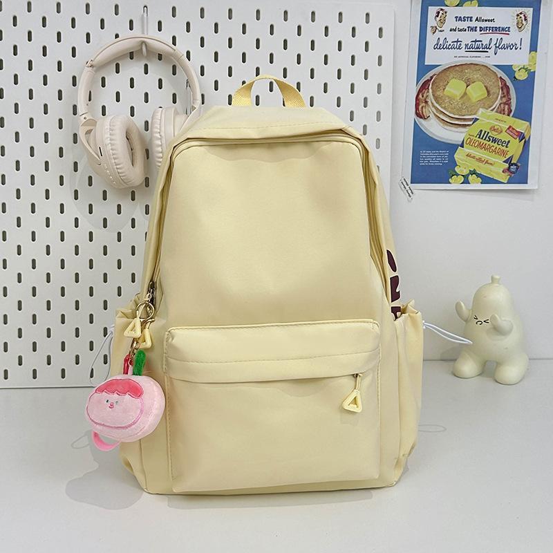 Schoolbag personality simple fashion backpack texture trend new bag 1011 summer niche design women's backpack