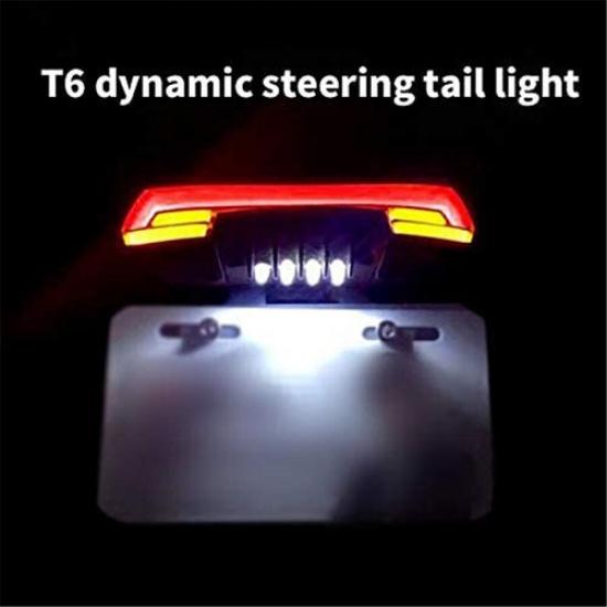 

Motorcycle Scooter Light Tail Rear Brake Stop Warning Dynamic Turn Signal 12-60V