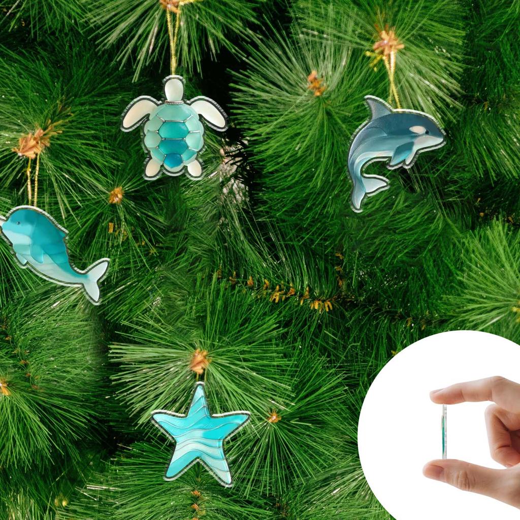 2025 Advent Calendar, 24 Days Christmas Advent Countdown Calendar With 24 Pcs Ornaments, Chill Daily Surprises, 2D Acrylic Ornaments Christmas Decor