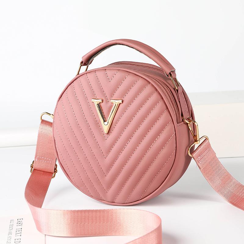 Handbag, Mobile Phone Bag, Single-shoulder Crossbody Bag, Fashionable Diamond-shaped Small Round Bag