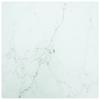 Day and Night - Day and Night Marble Design Table Top White Tempered Glass 30x30 Cm 6 Mm