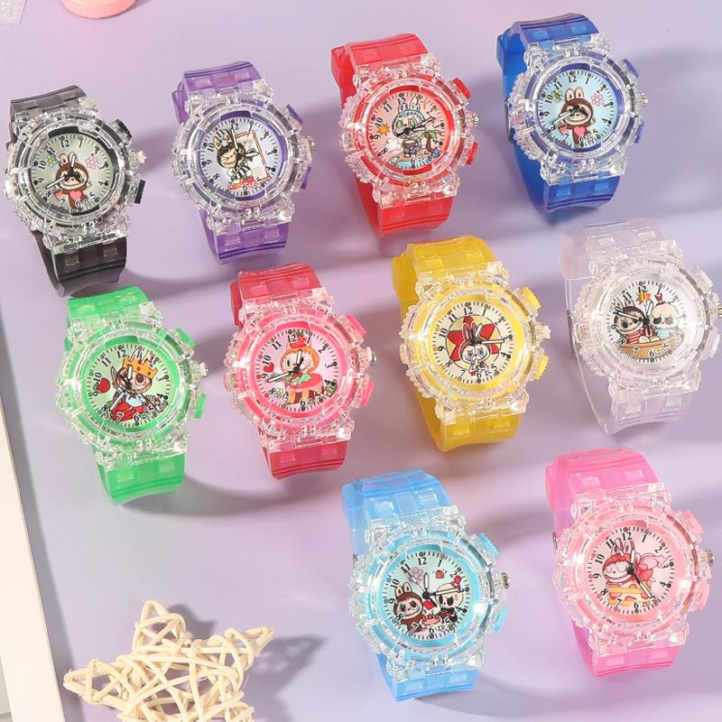 Children's Watch Cartoon Luminous Electronic Watch Cute Girl Watch Elementary School Student Digital Hand Quartz Watch