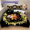 3pcs Scared Winnie and Tigger Disney Printed Quilt Set - Includes 1 Quilt Cover and 2 Pillowcases, Machine Washable - Suitable for All Seasons.B0