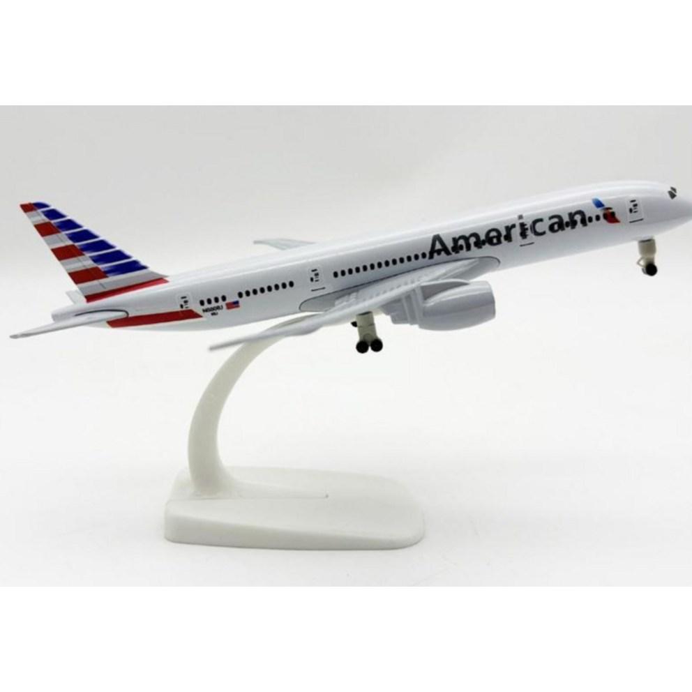 20cm Kovový model letadla Boeing 787 American Airlines