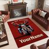 Harley-davidson Motorcycles Customized Name Floor Rug Office Rug Design for Dining Room Bedrooms Playrooms Decorate room Anti-slip Rug