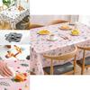 Waterproof Peva Tablecloth With Adorable Cartoon Design Perfect For Home Dining Decor