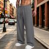 Pantaloni della tuta casual da uomo a vestibilità larga con elastico in vita per l'uso quotidiano