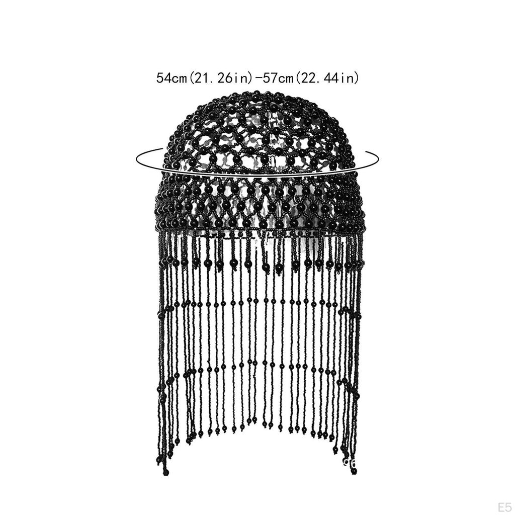 1920s Pearl Tassel Headpiece for Wedding, Pageant, Or