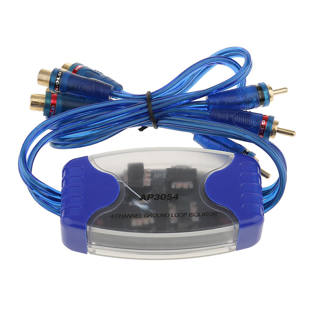 Buy Four Channel 4 RCA Ground Loop Isolator/Noise Filter for Car Audio