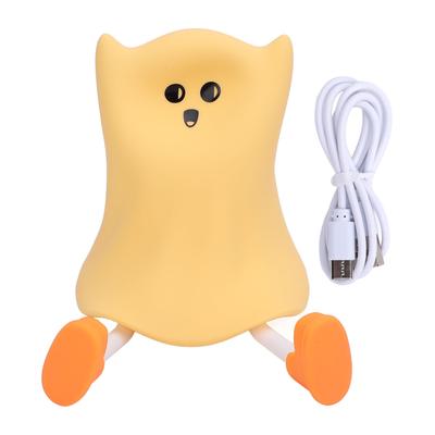 Ghost Night Light Silicone Cute Look Warm Light Adjustable Brightness Soft Touch Cordless