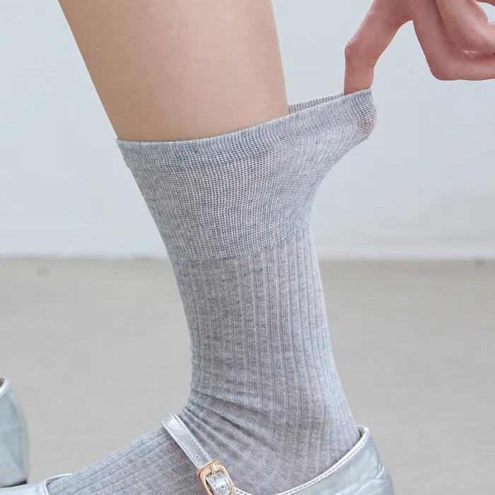 See-through Ribbed Socks 5 Colors